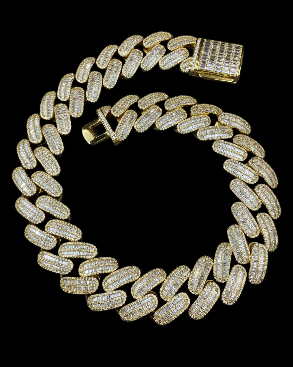 Gargantilla Cubana 26 mm Baguette